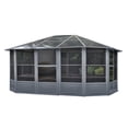 thumbnail image 4 of Gazebo Penguin Florence Solarium 12 Pi x 15 Pi Toit De Polycarbonate En Ardoise, 4 of 13