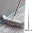 thumbnail image 1 of Scrub Brush with Handle Cleaning Scrub Brush Scrub Brush for Cleaning Floor Scrub Brush with Handle 2 in 1 Scrape and Brush Tub and Tile Brush for Cleaning Bathroom Patio Kitchen Wall, 1 of 9