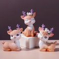 thumbnail image 2 of Sika Deer Design Figurine Mold Home Office Decor Display Model Kids Toy Gift, 2 of 4