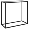 thumbnail image 1 of vidaXL Table Console Transparent 80x35x75 cm Verre Trempé, 1 of 5