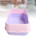 thumbnail image 3 of Extra Large Cat Litter Box, Semi Enclosed, Splash Proof, Removable Litter Pan with Scoop for Multiple Cats, Prevents Litter Kickout, Privacy for Pets, Convenient Maintenance, 3 of 7
