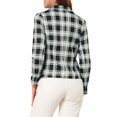 thumbnail image 3 of INSPIRE CHIC Juniors Allover Long Sleeve Notched Lapel Open Front Blazer, 3 of 6