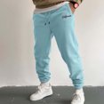 thumbnail image 2 of WEAIXIMIUNG Pantalon Noir Homme Coupe Ajustée Fuselé Hommes Automne et Hiver Mode High Street Loisirs Ample Sports Plein Air Course Chandail Pantalon Pantalon Pantalon, 2 of 4