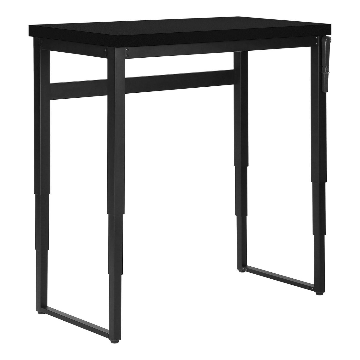 Monarch Specialties Bureau, Bureau À Domicile, Debout, Ajustable, 48"l, Travail, Ordinateur Portable, Métal, Stratifié, Noir, Contemporain, Moderne