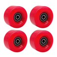 thumbnail image 1 of jinwen 4 Roues de Patinage à Roulettes - Roues Résistantes Accessoires pour Patins à Roulettes à Double Rangée Rouge, 1 of 9