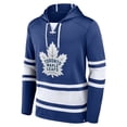 thumbnail image 1 of Men's Toronto Maple Leafs Puck Deep Lace-Up Pullover Hoodie - Blue, 1 of 3
