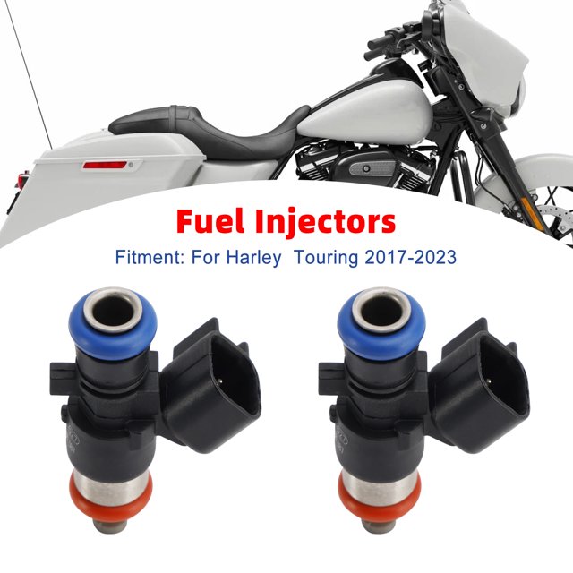 2 Pcs 0280158387 Injecteurs de Carburant pour Tourisme FLHXSE CVO STREET GLIDE 2017-2023