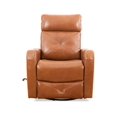 thumbnail image 2 of CoalComfort Zero Wall Swivel Recliner - Brown Leather, 2 of 3