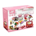 thumbnail image 1 of Children's Simulation Kitchen Toy Set Kitchen Set Pretend Play Kitchen Toy Stove Pot Spoon Vegetable and Fruit Storage Children's Chef Role Play Cooking Set, 1 of 8