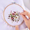 thumbnail image 3 of Embroidery Cross-stitch DIY Cotton Fabric Needlework Sewing Handcraft Cloth, 14ct, 30x45cm, 3 of 9