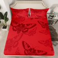 thumbnail image 2 of Erosebridal Teens Skeleton Sheet Set Queen, Moth Butterfly Bedding Sets Queen Size, Mandala Boho Decor 4pcs, 2 of 7