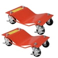 thumbnail image 1 of 1 Paquet [Article de Qualité Supérieure] Chariot de Voiture en Fer Robuste, Chariot de Roue Piquet de Pneu de Voiture avec Frein, Chariot de Pneu de Voiture avec Roues, Chariot de Véhicule pour Déménagement, Réparation de Voiture, 1 of 9