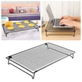 thumbnail image 2 of Multifunction And Multiscene Storage Rack Rack With Collapsible Legs 13.4x9.4inch Steel Baking Rack Stackable Cake Rack Nonstick Cookie Rack For Baked Baking Cooking Roasting Collapsible Dish Rack, 2 of 4