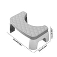 thumbnail image 3 of Gray Soft Toilet Stool Bathroom Hair Non-Slip Treading Stool Office Padded Footstool, 3 of 6