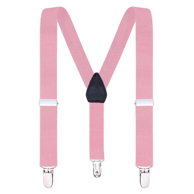 Buyless Fashion Adjustable Suspenders for Kids Toddlers Baby Elastic Solid Color 1 Inch - Y Back Design