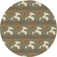 thumbnail image 1 of Ahgly Company Tapis d'Intérieur Ronds Transitionnels Brown Bear Bruns Lavables à la Machine, 5 Pieds Rond, 1 of 7