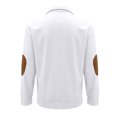thumbnail image 4 of Besolor Mens Corduroy Sweatshirts Color Block Lapel Collar Button up Pullover Mock Neck Long Sleeve Sweaters Tops, 4 of 6