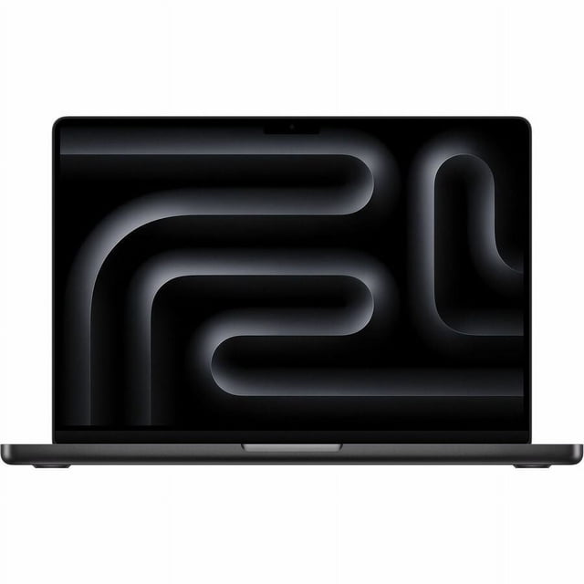 Open Box - Apple MacBook Pro (Fall 2023) 14.2-inch laptop in Space Black, featuring the Apple M3 Pro chip with a 12-core CPU and 18-core GPU. It includes 18GB of unified RAM, a 1TB SSD, and a 14.2-inch Liquid Retina XDR display with a resolution of 3024 x 1964 and ProMotion technology. The laptop offers multiple connectivity options, including 3 USB 4.0 Type-C ports, HDMI, and MagSafe 3. Designed for professionals, it runs on macOS and includes a 1080p FaceTime HD camera and a 6-speaker system with Spatial Audio. Condition: Open Box.
