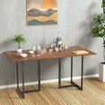thumbnail image 3 of Costway 63'' Computer Desk Large Office Desk Study Workstation w/ Wood Top & Metal Frame, 3 of 8
