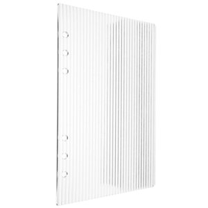 CNKOO Couvre-notes en acrylique clair 6 Anneau A5 Planificateur Binder Shell 1 Pièce