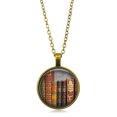 thumbnail image 2 of Vintage Library and Books Time Fashion Silver Necklace Pendant Jewelry, 2 of 9