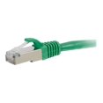thumbnail image 1 of C2G 35ft Cat6 Ethernet Cable - Snagless Shielded (STP) - Green - Patch cable - RJ-45 (M) to RJ-45 (M) - 35 ft - STP - CAT 6 - molded, snagless, stranded - green, 1 of 3