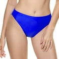 thumbnail image 3 of B91xZ Womens High Waisted Bikini Bottom Retro Ruched Swim Short Shirred Tankinis Brief,Blue XL, 3 of 4