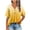 Jaune A, variante sur WRKEKC Hauts d'Été pour Femmes, T-Shirt à Col en V Extensible pour Femmes, Décontracté à Manches Courtes, Boutonné, Coupe Ample, Élastique, Confortable, Haut d'Été à Imprimé Non Positionné