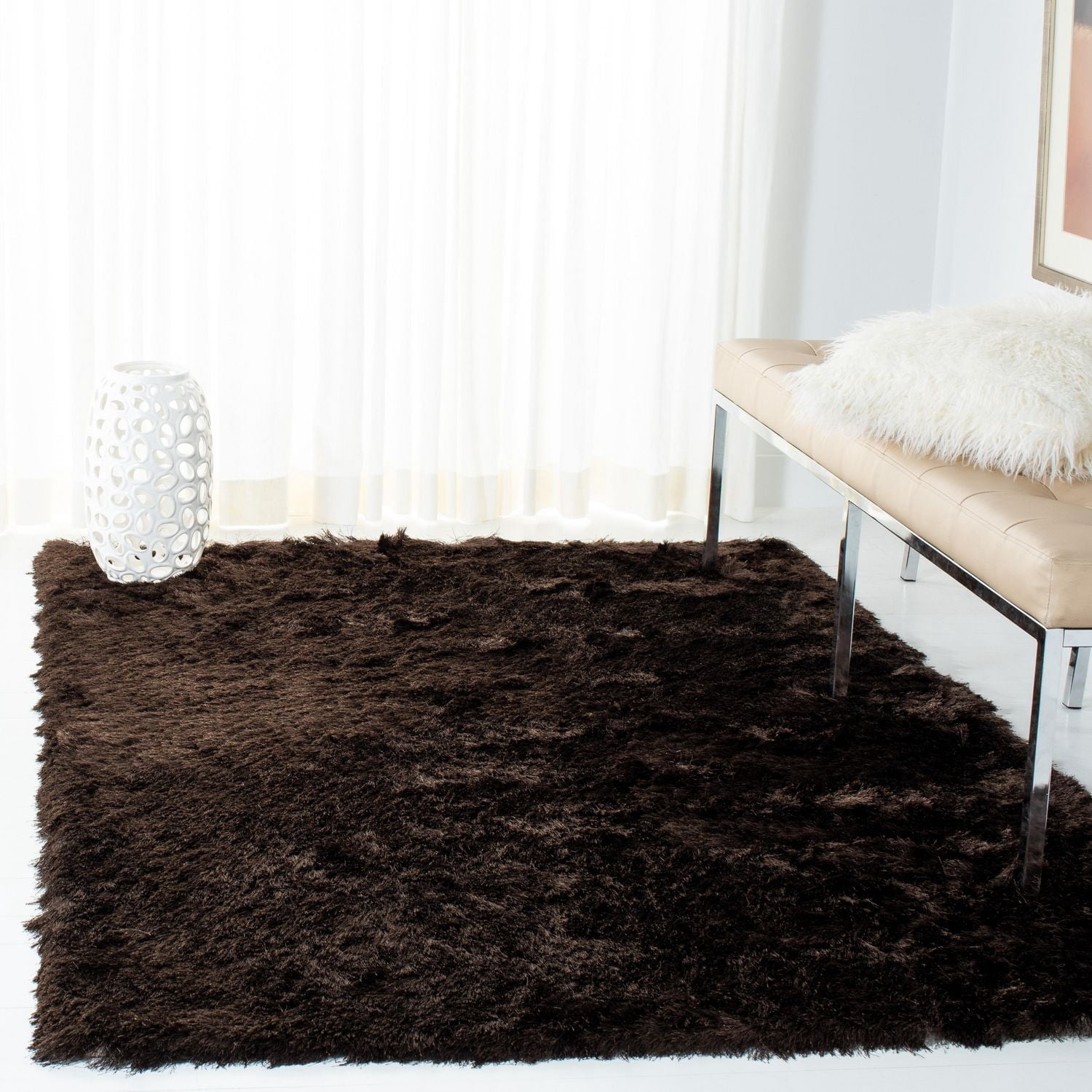 Safavieh Paris Darwin Tapis Peluche Solide Shag