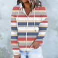 thumbnail image 1 of Zip Up Pull à Capuche pour Femmes 50 % de Réduction en Liquidation Blouse Imprimée Mode Manches Longues Hauts Sweat-Shirt Poches à Capuche, 1 of 7