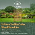 thumbnail image 2 of All Things Cedar 2-Piece Outdoor Single Trellis Handcrafted for Climbing Plants, 2 of 7