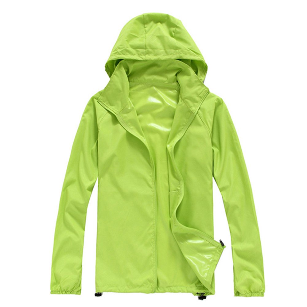 MITCOWBOY Womens Sweaters Women Solid Rain Jacket Outdoor Plus Size Hooded Windproof Loose Coat Water Proof Raglan Cuff Storage Bag Sweaters for Women Winter Coats for Women Army Gree
