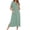 02 Army Green, variant on Weiqiqre Summer Pajamas for Women Set Long House Coat Zipper Front Robes Full Length Nightgowns with Pockets Striped Loungewear