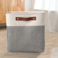 thumbnail image 4 of Foldable Storage Box 11.02 in x 11.02 in x 11.02 in Fabric Organizer for Clothes Books Toys Bedroom, 4 of 6