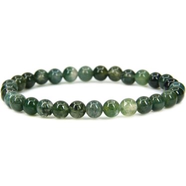 Bracelet Extensible en Perles Rondes de 6 mm en Tourmaline Multicolore Naturelle de Qualité A 7 Pouces Unisexe