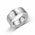thumbnail image 4 of Unique Men 4-color Rose Gold Titanium Steel Ring Letter DAD Ring, 4 of 6