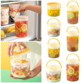 thumbnail image 3 of TIELUTT Contenant de Rangement Alimentaire Portable Étanche avec Poignée Contenants de Rangement pour Aliments Secs pour l'Organisation de la Cuisine Contenants de Lunch Étanches Contenant de Laitue pour Réfrigérateur Verre de Rangement pour Aliments, 3 of 3