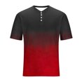 thumbnail image 4 of Plebaso Mens Fashion Tshirts Button Short Sleeve Pullover Shirts Summer Casual Basic Tees Tops for Men, 4 of 6