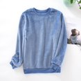 thumbnail image 1 of RKSTN Pajamas For Men Fashion Solid Color Crew Neck Long Sleeve Comfy Sleepwear Spring Lightweight Nightwear Fall Tops, 1 of 3