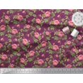 thumbnail image 3 of Soimoi Rayon Tissu Feuilles & Pivoine Imprimé en Tissu Floral par Yard 42 Pouces de Large, 3 of 5