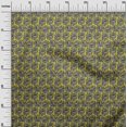 thumbnail image 2 of oneOone Polyester Lycra Fabric Leaves & Floral Block Print Fabric By The Yard 56 Inch Wide, 2 of 5