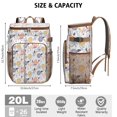thumbnail image 4 of Summer Floral Pattern Cooler Bag - 20L Soft Cooler with Long-Lasting Insulation, Great for Beach and Camping, 4 of 5