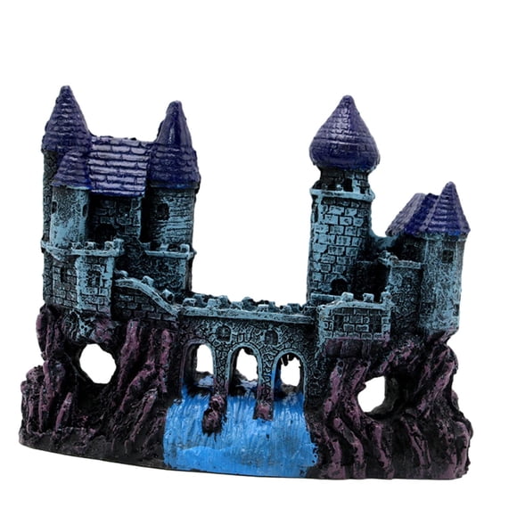 relayinert Aquarium Medieval Castle Decorations Reptile Realistic Brings Fantasy To Aquatic World Aquarium Tank Decoration Style B