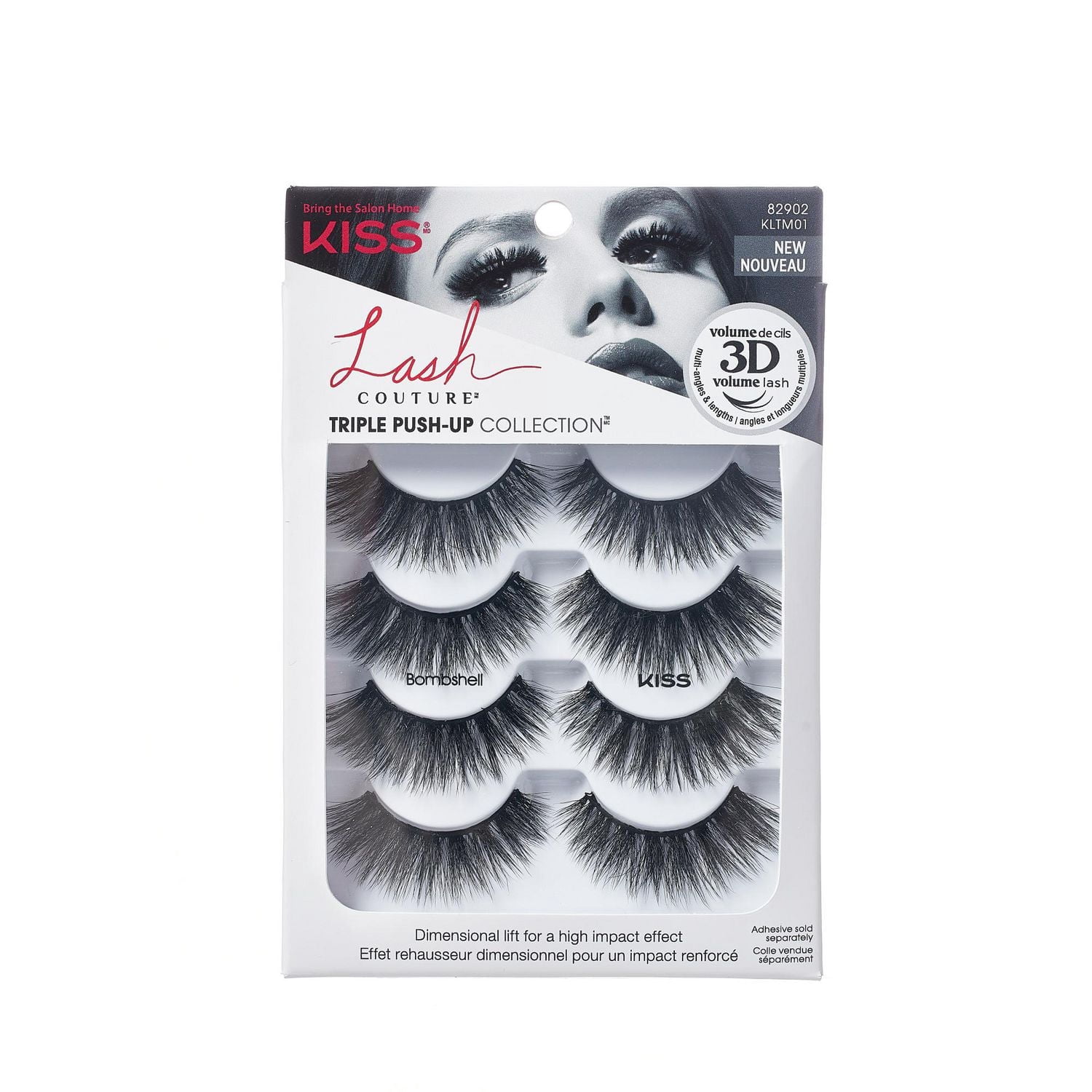 KISS Lash Couture Collection Triple Push-Up - Bombshell - 4 Paires