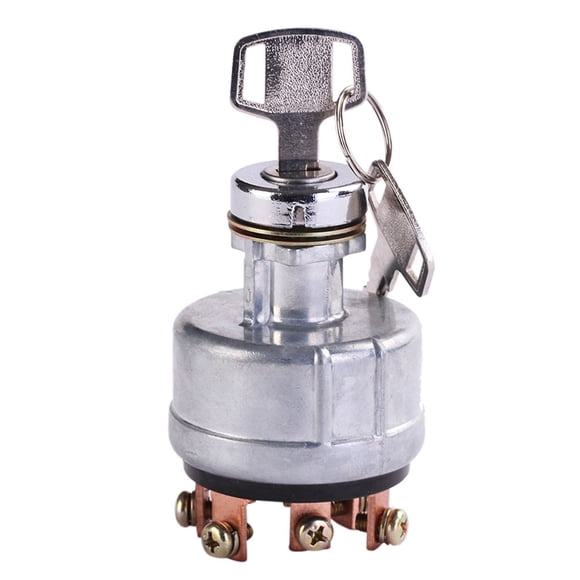 Key Ignition Excavator EX200-1, 6 Pins 2 Keys, High-Temp Resistance, Precision Cut, for Industrial Use, Ignition Accessory, Heavy-Duty Performance Hzhnb | Metal, As Shown