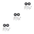 thumbnail image 3 of Youkk Enhanced Performance 2Pcs Rubber Luggage Suitcase Wheels Replacement 54mm Thickness 18mm 3Set, 3 of 6