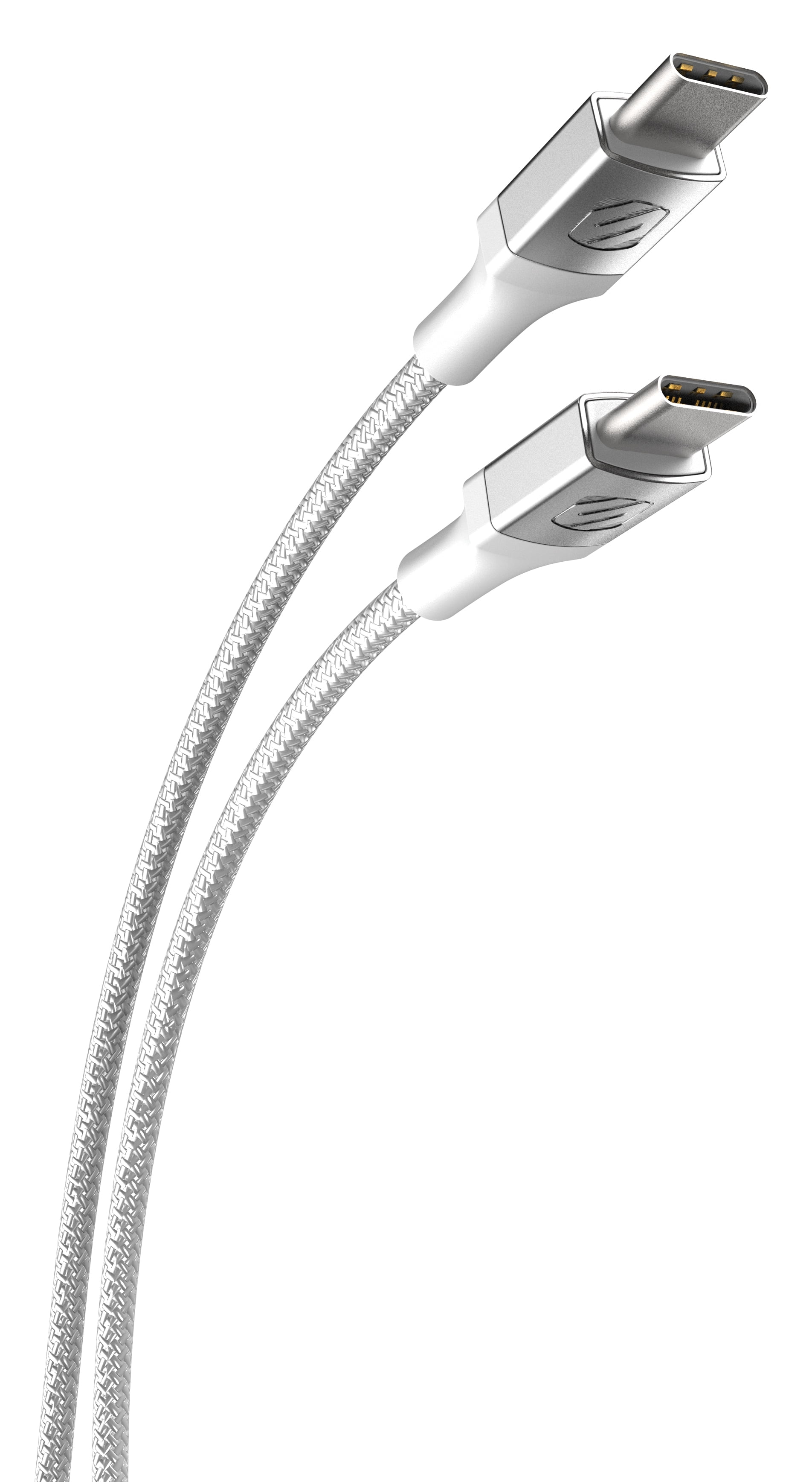 Mini chargeur mural résidentiel HPD30CCB8W-SP PowervoltMC Scosche 30 watts USB-C avec câble tressé de 2,4 m (8 pi) USB-C à C