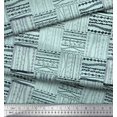 thumbnail image 2 of Soimoi Green Poly Georgette Fabric Geometric African Decor Fabric Printed Yard 42 Inch Wide, 2 of 3