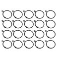 thumbnail image 2 of 20Pcs Curtain Rings Eyelet Rings Tension Rod Metal Buckles Window Hanger, 2 of 5