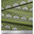 thumbnail image 3 of Soimoi Polyester Crepe Fabric Leaves,Floral & Paisley Block Fabric Prints by Yard 42 Inch Wide, 3 of 3